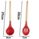 thumbnail image 2 of Juego de utensilios de cocina, 2 uds., mango de madera, resistencia al calor, espátula de silicona, cuchara, utensilios de cocina, 2 of 5