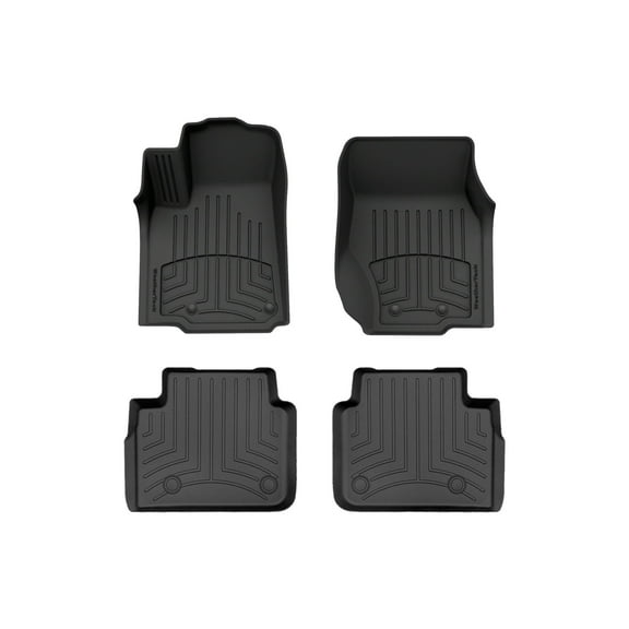 WeatherTech FloorLiner HP Custom Fit Floor Mats compatible with 2021-2025 Jeep Grand Cherokee L - 1st & 2nd Row (2-pc. Rear Liner), Black