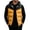 Orange, variant on Mens Puffer Vest Zip Up Sleeveless Hooded Loose Fit Warm Jacket Fall Winter Outdoor Casual Outerwear Tops 2026