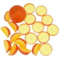 thumbnail image 3 of 19 Pieces Artificial Orange & Slices Blocks Simulation Fruits Model Realistic Orange Home Decoration Fake Fruit Model for Party Kitchen Wedding Ornament, 3 of 3