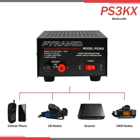 Pyramid PS3 3-Amp 12-Volt Power Supply | Walmart Canada