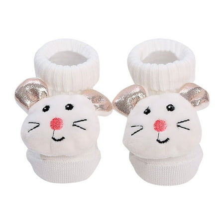 

Rovga Little Boys Girls socks Floor Socks Baby Cotton Socks Autumn Spring New Half Velvet Soft Skin Cartoon