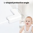 thumbnail image 3 of Tnobhg 4Pcs Furniture Corner Protector Anti-collision Baby Proof Soft PVC Self-adhesive Table Sharp Edges Corner Guard Protective Cover Kit, 3 of 8