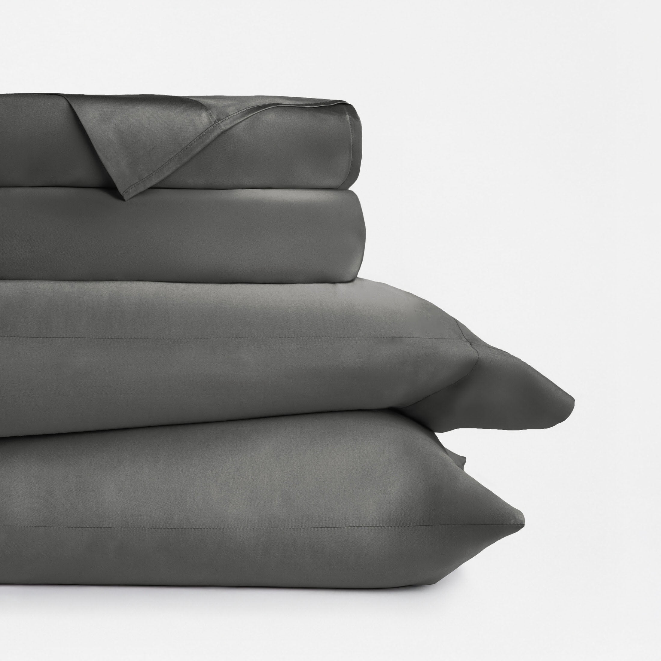 Luxury Cooling 100% Rayon From Bamboo Silky Soft Bed Sheets Set Gray Full Size Bedding by Comfort Canopy