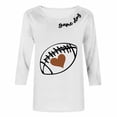 thumbnail image 4 of Mifsaly Plus Size Game Day Shirt Women Football Heart Graphic Long Sleeve Tee Team Fans Game Day Football Tee XXXXXL, 4 of 6