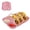 Pink, variant on Silicone Taco Holder Tray, Divided Taco Platter with Sauce Compartments, Non-Stick Reusable Taco Serving Plate for Tacos, Nachos, Burritos, Dishwasher Safe Blue One Size