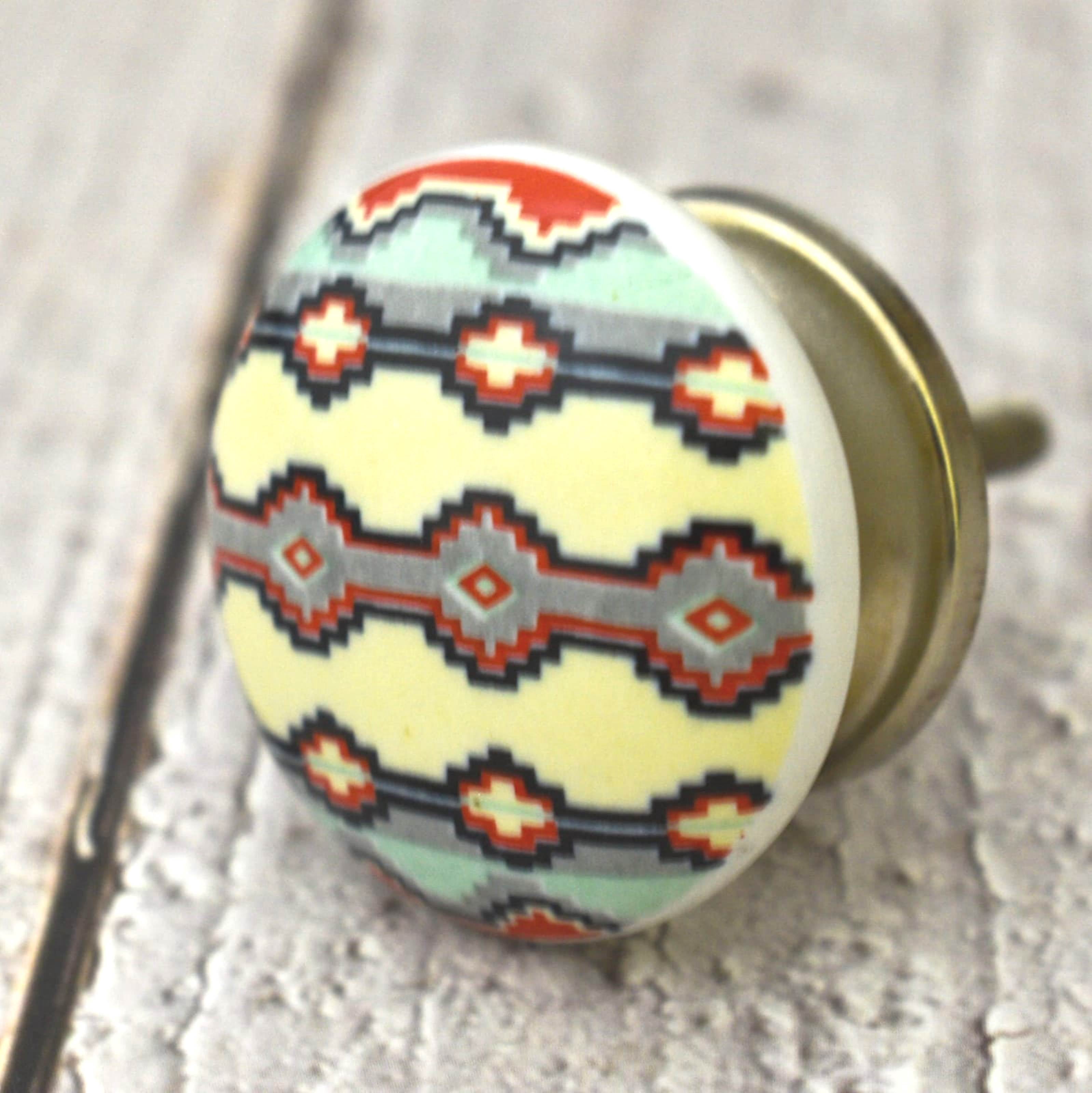 India House Ceramic Multicolor Knobs Kitchen Cabinet Drawer Knobs Hardware Knobs Handmade Knobs Cabinet Knobs Ceramic Door Knobs. Set of 20&nbsp;