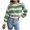 Green, variant on Fesfesfes Women Sweaters Casual Round Neck Long Sleeve Loose Sweater Fall Blouse Pullver Tops Under $10