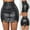 4#Black, variant on Dwaogom Women's Basic High Waist Leather Bodycon Mini Pencil Skirt Fashion Women High Waist Casual Ladies Button Mini Fit Leather Skirts