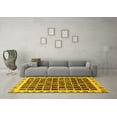 thumbnail image 3 of Ahgly Company Indoor Rectangle Abstract Yellow Modern Area Rugs, 2' x 5', 3 of 4