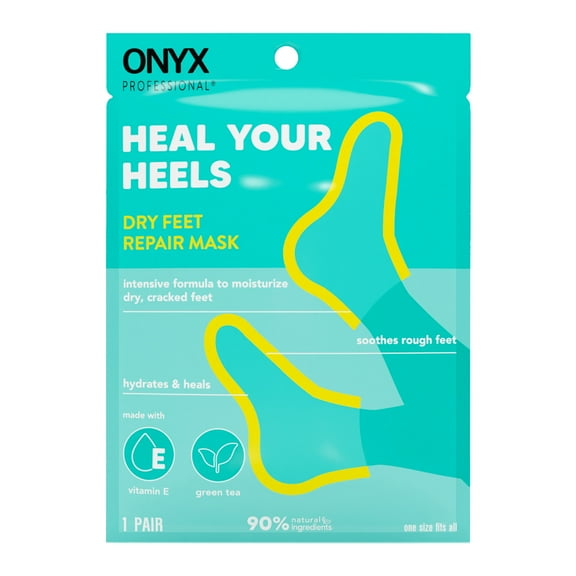 ONYX Professional Intensive Care Moisturizing Booties, Hydrating Foot Mask to Repair Dry, Cracked Feet, 1 Pair