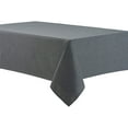 thumbnail image 1 of shiyou-- 60 x 104 Inch Linen Look Waterproof Rectangular Polyester Tablecloth - Waterproof Wrinkle Stain Resistant Table Cover Protector - Dark Grey, 1 of 4