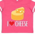 thumbnail image 4 of Inktastic I Love Cheese Funny Cheese Lover Boys or Girls Toddler T-Shirt, 4 of 5