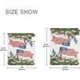 thumbnail image 3 of July Fourth Mailbox Covers, Wildflowers American Flag Mailbox Covers Oxford Cloth Post Box Cover with Magnetic Strip for Garden Yard Decor, 3 of 6