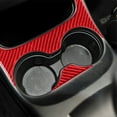 thumbnail image 4 of Real Bright Soft Car Interior Carbon Fiber Sticker DecorationRed Carbon Fiber Interior Floor Console Cupholder Cover For Dodge JourneyAuto Car Protection Interior Accessories, 4 of 8