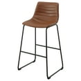 thumbnail image 5 of Zuni Faux Leather Upholstered Bar Chair Saddle (Set of 2), 5 of 11