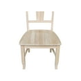 thumbnail image 5 of International Concepts Set of Two Solid Wood Panel Back Chairs in Unfinished, 5 of 9