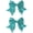 Turquoise, variant on 3-inch Sequined Bow Hair Clips For Girls, , and Young Women Birthday Party Wedding Christmas Occasions Accessories Set of 2 (Black)
