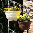 thumbnail image 3 of kjfeif Wall Mounted Flowerpot, Plastic Semi-Circular Fence Hanging Flowerpot, Wall Hanging Flowerpot, Automatic Water Absorbing Flowerpot, Hydroponic Hanging Flowerpot, 3 of 5