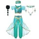 thumbnail image 1 of Disfraz de princesa Jasmine de Disney para niñas, vestido para fiesta de Halloween, Carnaval, Cosplay, lámpara Agic de Aladino, conjunto de ropa para niños, Outfits2T Gao Jinjia LED, 1 of 2