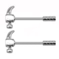 thumbnail image 2 of Nipple Ring Nipple Piercing, Stainless Steel Nipple Ring Body Jewelry 2 Pack, 2 of 6