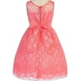 thumbnail image 2 of Big Girls' Sweetheart Illusion Top Lace Flowers Girls Dresses Lavender 14 (J36K25), 2 of 2
