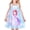 Blue, variant on Girls Dress Princess Nightgown Sleepwear Summer Pajama Bow Tie 3 Years