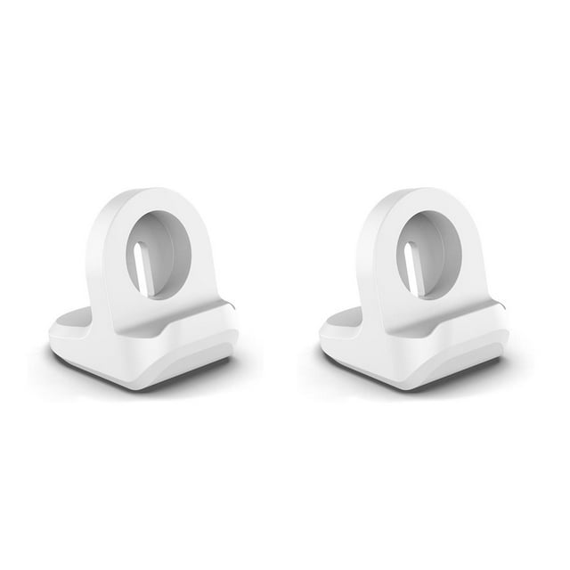 ZLight Smartwatch Charging Stand Non-Slip Charger Holder Small Nightstand Support Electronics Replacement for Watch White 2Set