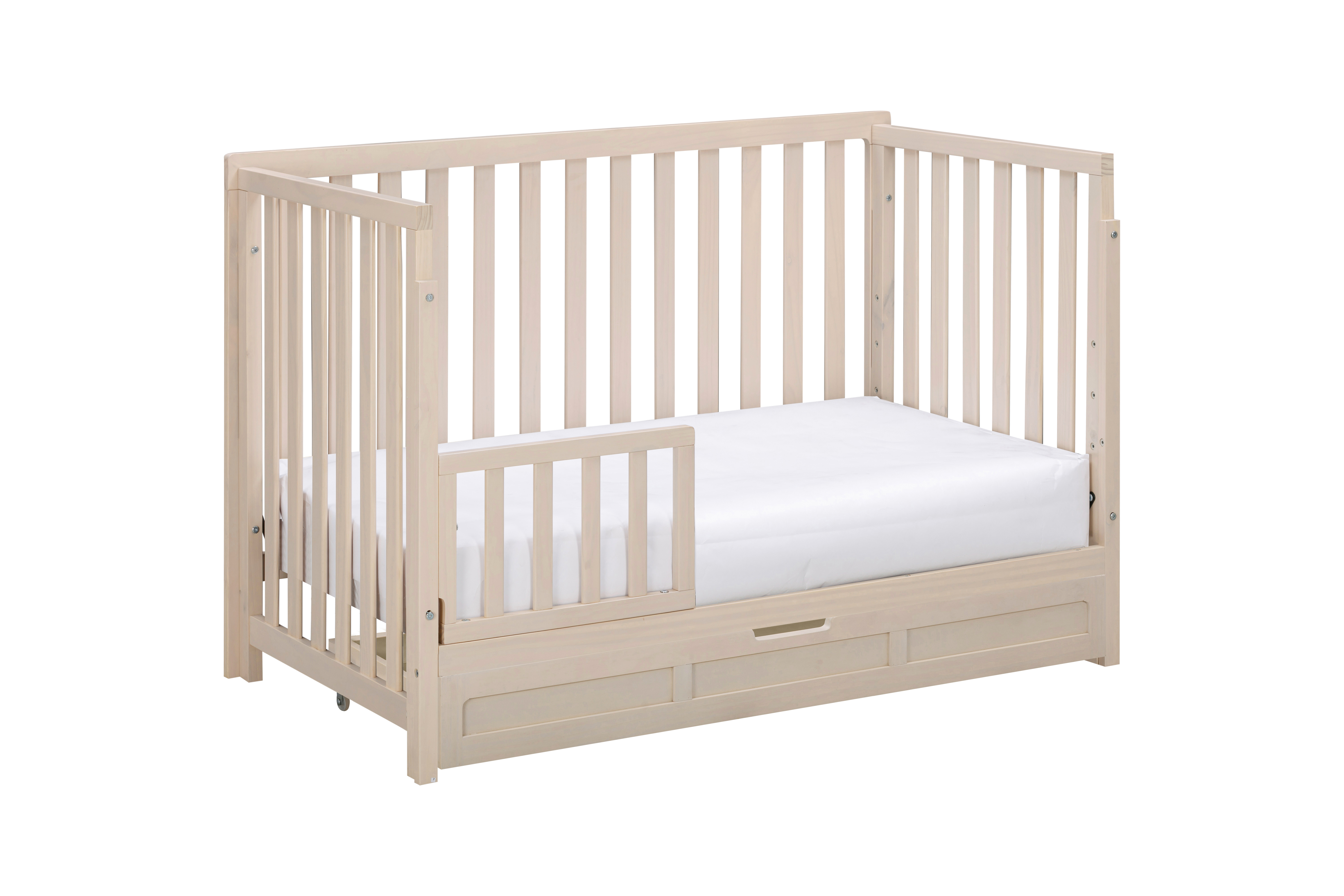 Suite Bebe Reign Toddler Guardrail and Stabilizer Bar in Washed Natural