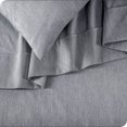 thumbnail image 3 of Bare Home Heathered Blueberry Cationic Microfiber Sheet Set, Wrinkle Resistant, Deep Pocket, Twin XL, 3 of 6