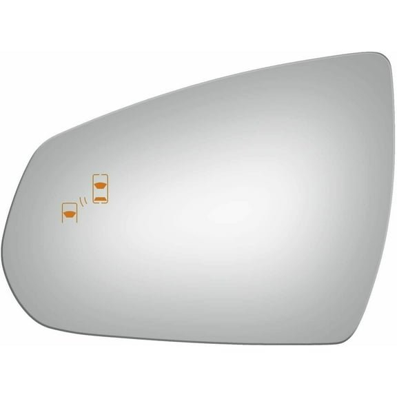 Flat Driver Side Replacement Mirror Glass For 2013-2014 Cadillac SRX W/O Baking Plate