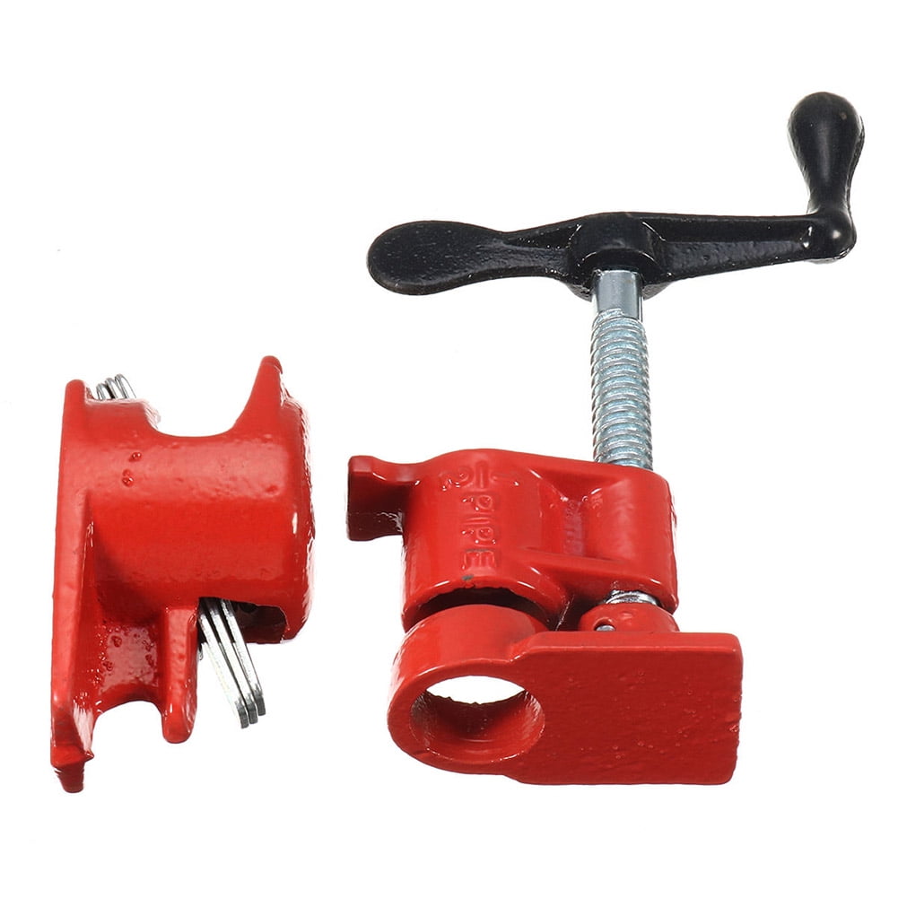 Hand Tools Proglam Cast Iron Wood Gluing Pipe Clamp Quick Release 1/2 3