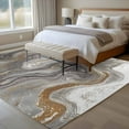 thumbnail image 4 of 5'x8' Area Rugs, Gray Marble Indoor Outdoor Area Rug for Living Room Bedroom, Farmhouse Vintage Abstract Ombre Texture Washable Bathroom Rugs Kitchen Floor Carpet Mats Home Decor Aesthetic, 4 of 8