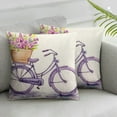 thumbnail image 2 of Nawypu  Vintage&nbsp;Bicycle Bike Throw Pillow Covers for Home Sofa Couch Spring Flower &nbsp;Decorative Cushion Cover Square Pcases Blue Green Bike Outdoor Decor 2pc, 2 of 6