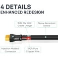 thumbnail image 2 of XT60 Extension Cable (12AWG 20FT): High-Quality XT60 Male to Female Cable with Flame Retardant Sleeve, Injection Molded XT60 Adapter Wire for Portable Power Station, Solar Panel, Generator&RC Battery, 2 of 7
