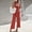 Red, variant on Ichuanyi Womens Jumpsuits, Women's Fashion Solid Single Shoulder Strap Sleeveless Packets Jumpsuit