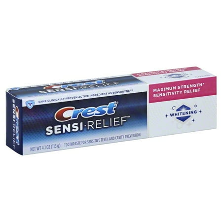 Crest Sensi-Relief Toothpaste Plus Whitening 4.1 oz