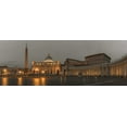 thumbnail image 2 of Frank, Assaf 24x11 Black Ornate Wood Framed with Double Matting Museum Art Print Titled - St. Peters Square at the Vatican City, Rome, Italy, 2 of 4