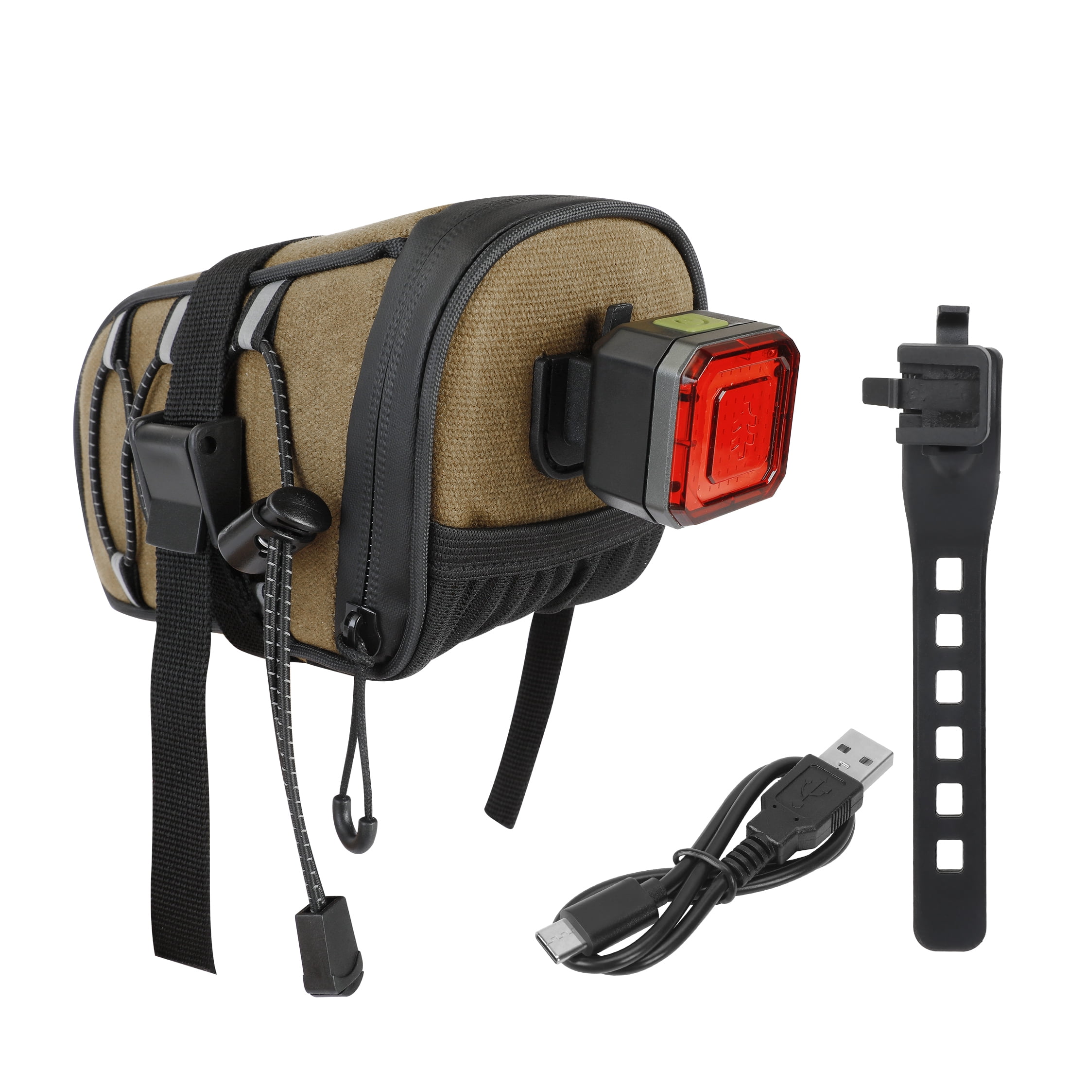 Swiss Tech Tail Light & Under Saddle Bag Combo