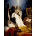 thumbnail image 2 of Horace Vernet 19x24 Gold Ornate Framed and Double Matted Museum Art Print Titled - Angel of the Death (1851), 2 of 4