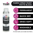 Tulip Color Shot Instant Fabric Color Spray 3 oz Black, Quick Dry ...