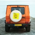 thumbnail image 7 of DouZhe Waterproof Spare Tire Cover, I'm Fine Post Prints Adjustable Wheel Covers Fit for Jeep Trailer RV SUV Car, 16 inch, 7 of 7