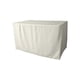 thumbnail image 1 of LA Linen Mantel ajustable de popelina de poliéster, 48 pulgadas de largo x 30 pulgadas de ancho x 30 pulgadas de alto, blanco, 1 of 1