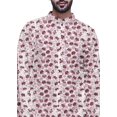 thumbnail image 4 of Atasi Button Down Asymmetrical Kurta For Men Printed Mandarin Long Sleeve Shirt, 4 of 5