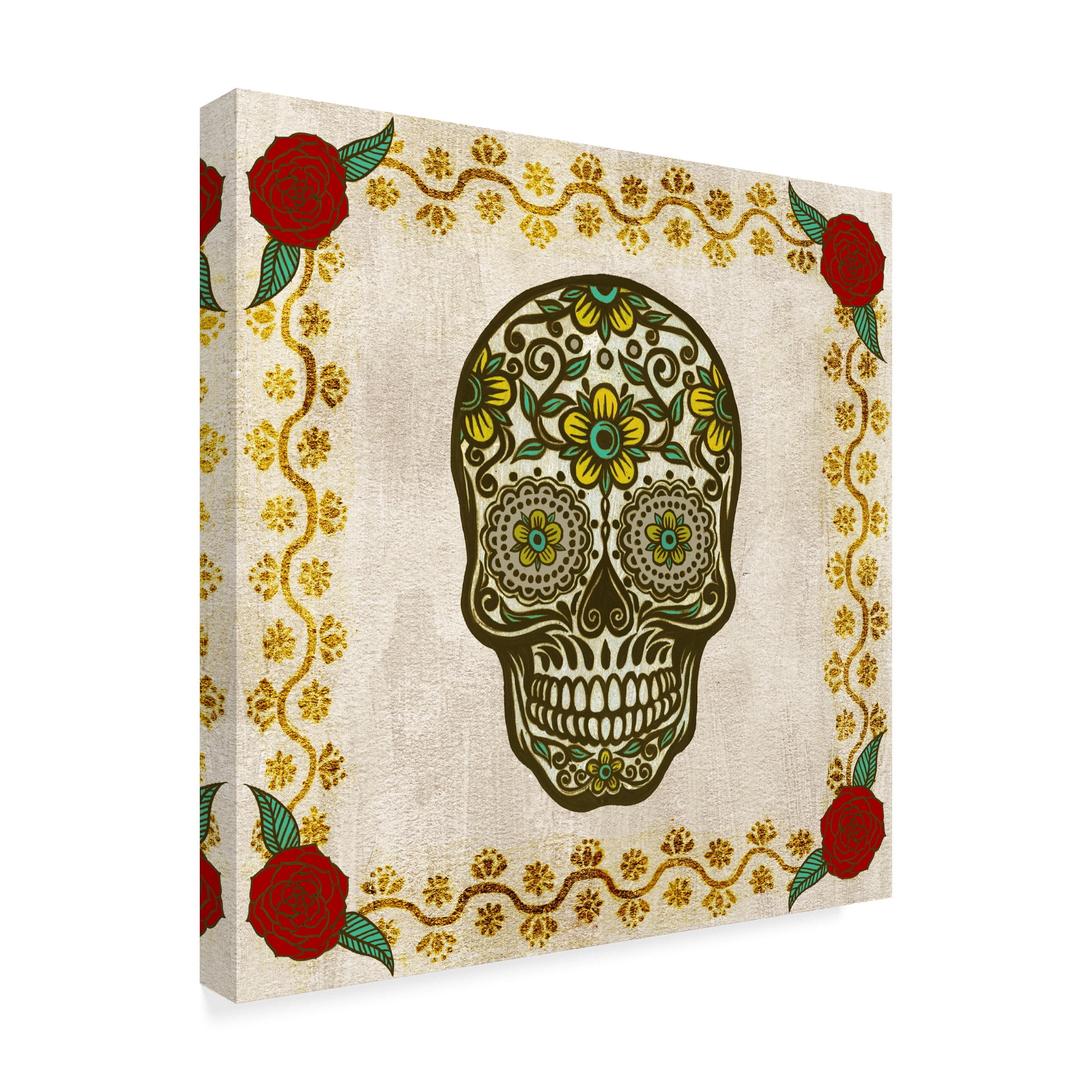 Trademark Fine Art 'Ornate Day of the Dead II' Canvas Art by Melissa Wang
