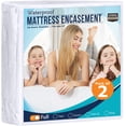 thumbnail image 1 of Colchón Utopia Bedding, paquete de 2 unidades, totalmente impermeable, 1 of 7