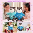 thumbnail image 5 of Shininglove 12.5" Collectible Stuffed Animal Bear Plush Toy for Birthday Gifts, Blue, 5 of 6