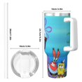 thumbnail image 4 of Goofa Gobelet Isolé sous Vide en Acier Inoxydable 40oz avec Poignée et Paille Imprimé SpongeBob SquarePants avec Couvercle Paille 2 en 1, 4 of 8