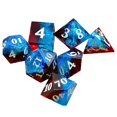 thumbnail image 2 of 7 piezas de dados poliédricos D8 D10 D12 D20 juego de para barra de tablero de rojo Zulema  Dados poliédricos, 2 of 7