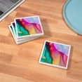 thumbnail image 3 of CafePress - Colorful Watercolor Paint Art Colors - Tile Coaster, Drink Coaster Set of 4, 3 of 4
